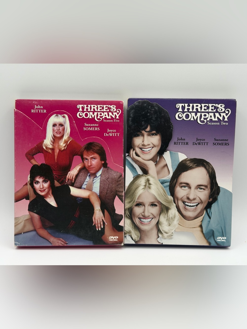 Lot of 2 Three's Company Season Two & Season Five DVDS - John Ritter & Suzanne